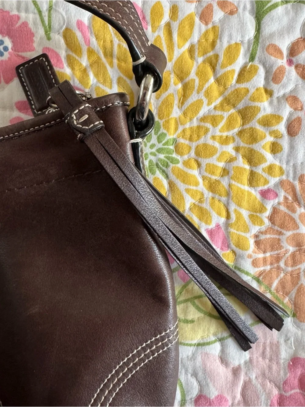 Coach brown leather crossbody vintage - Picture 2 of 7